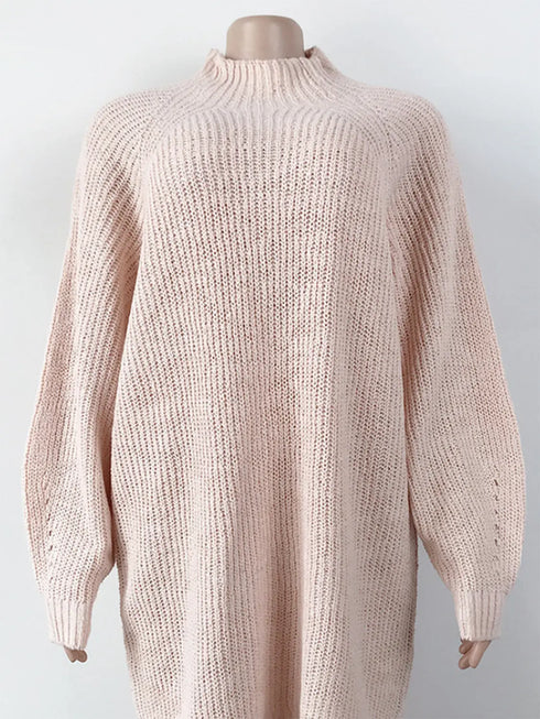 'Indira' Dropped Shoulder Sweater Dress - Celes Fashion
